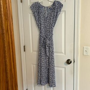 Ann Taylor Loft dress, size 4, blue/white